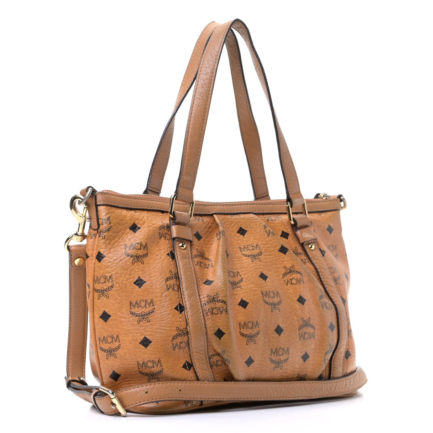 Visetos Medium Essentials Shopper Tote Cognac