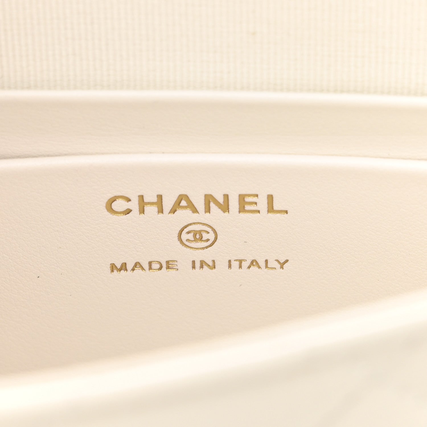 Chanel Shiny Aged Calfskin Quilted Top Handle Clutch With Chain White 6 of 11