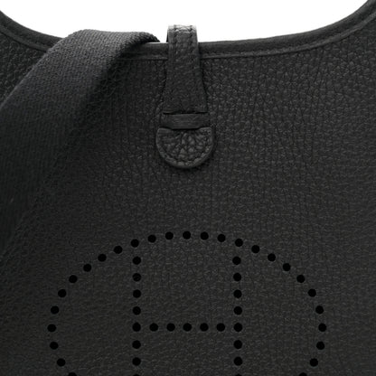 Hermes Taurillon Clemence Evelyne TPM Black 8 of 10