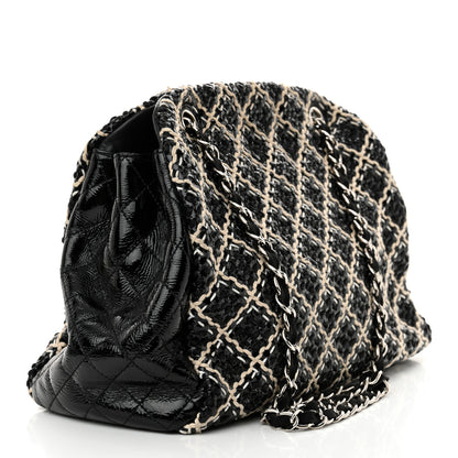 Chanel Patent Hand Embroidered Large Just Mademoiselle Black 3 of 11
