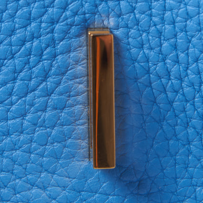 Hermes Taurillon Clemence Birkin 30 Bleu Paradis 27 of 30
