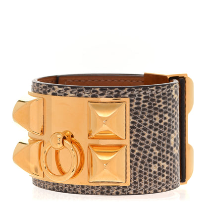 Hermes Lizard Collier De Chien CDC Bracelet S Ombre 1 of 6