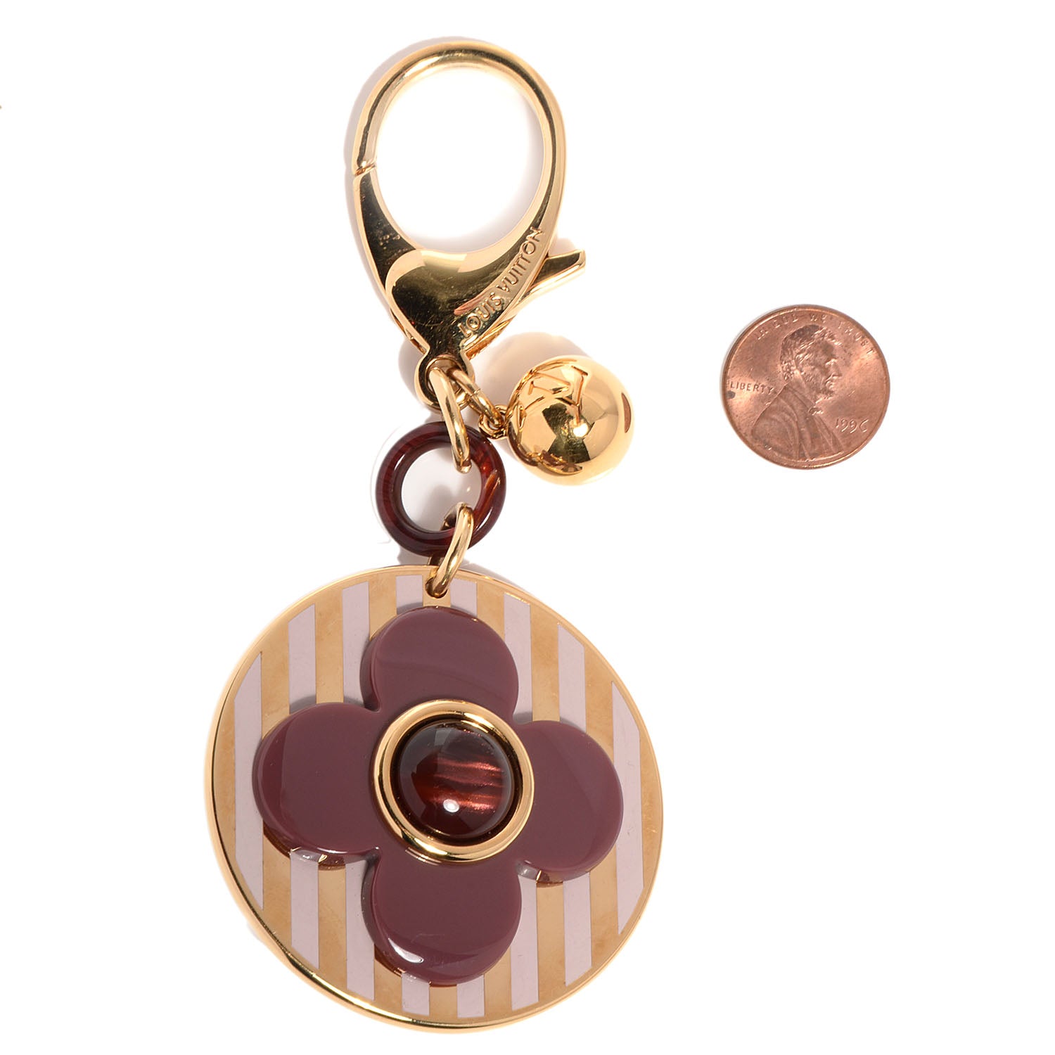 Louis Vuitton Rayures Bag Charm Purple 2 of 4
