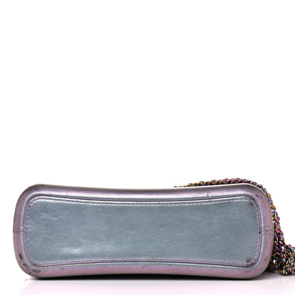 Chanel Iridescent Lambskin Calfskin Quilted Medium Gabrielle Hobo Light Purple 17 of 31