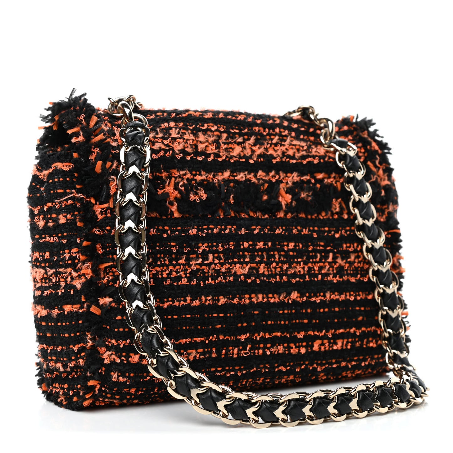 Exotic Tweed Small Lily Plus Chain Flame