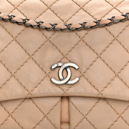 Chanel Grained Calfskin Medium Natural Beauty Flap Beige 8 of 13