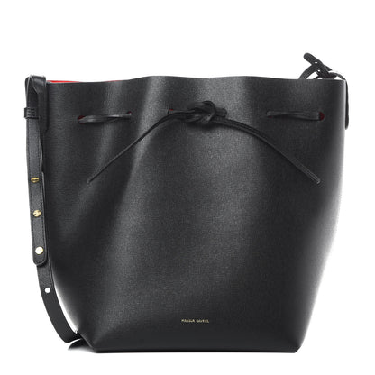 Mansur Gavriel Saffiano Bucket Bag Black Flamma 1 of 12