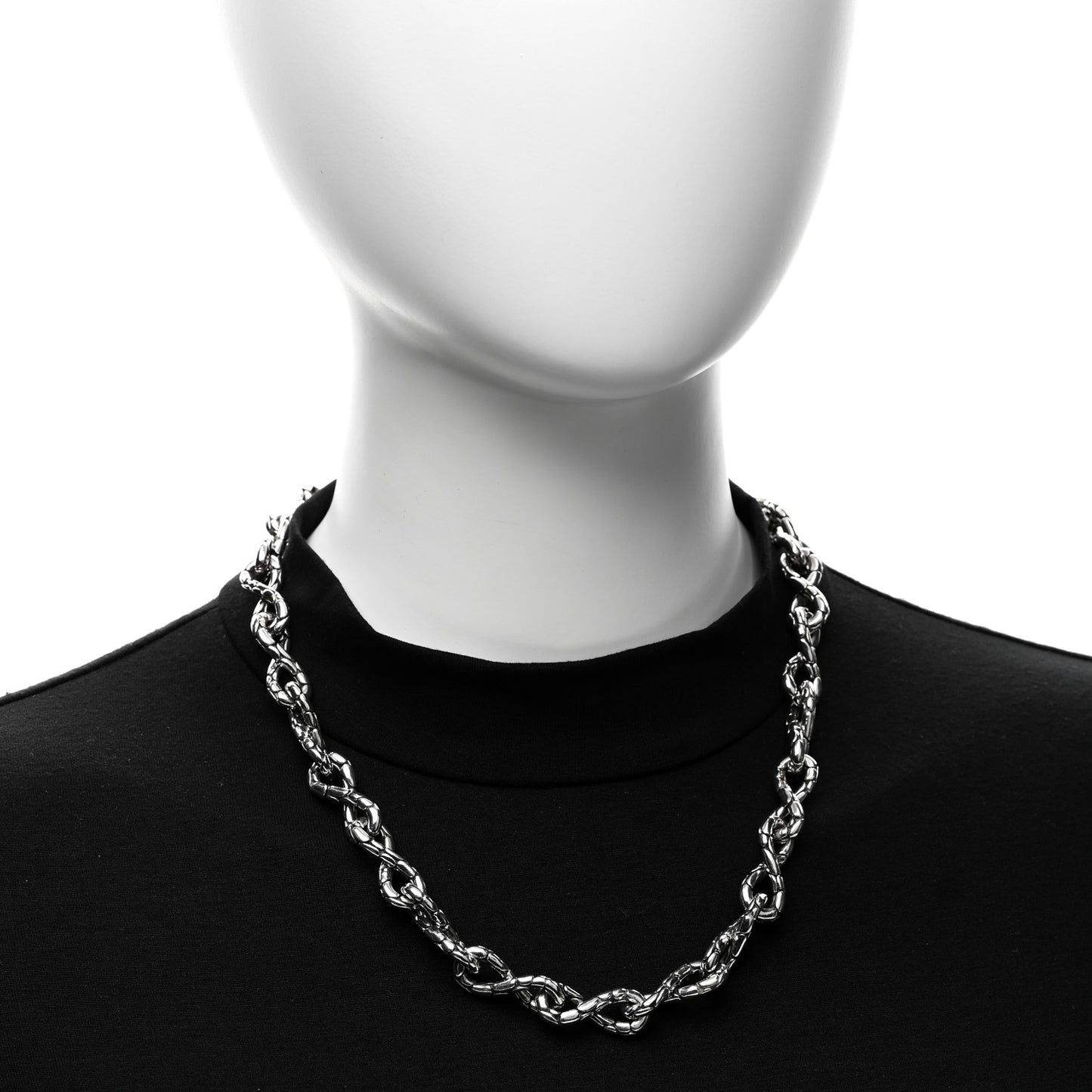 Sterling Silver Kali Pebble Infinity Chain Necklace
