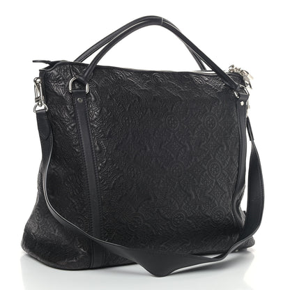 Louis Vuitton Monogram Lambskin Antheia Ixia MM Black 2 of 9