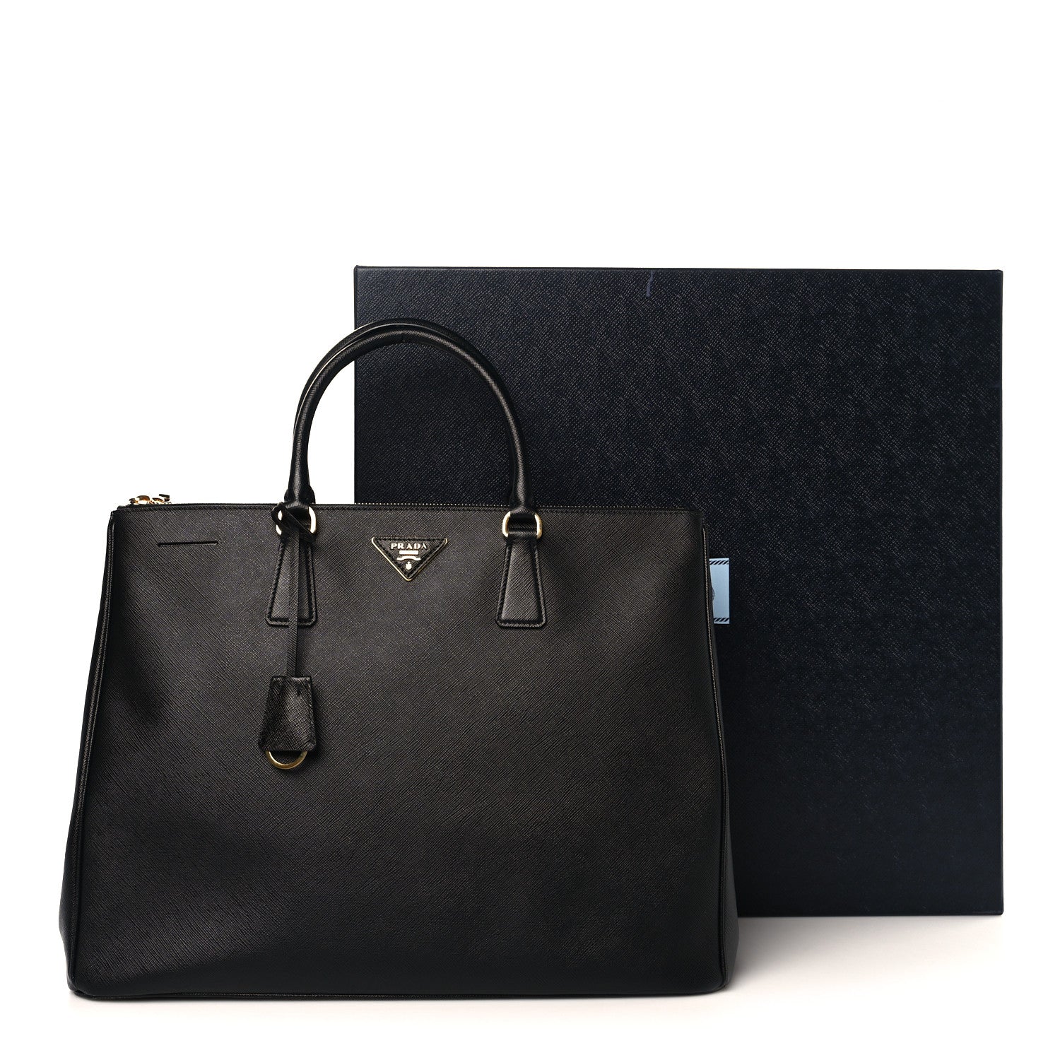 Prada affiano Lux Extra Large Galleria Double Zip Tote Black 14 of 14