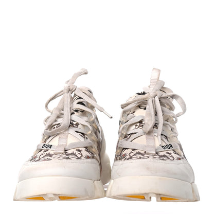 Christian Dior Neoprene Rubber Champetre Print Womens D-Connect Sneakers 37 White Multicolor 2 of 4
