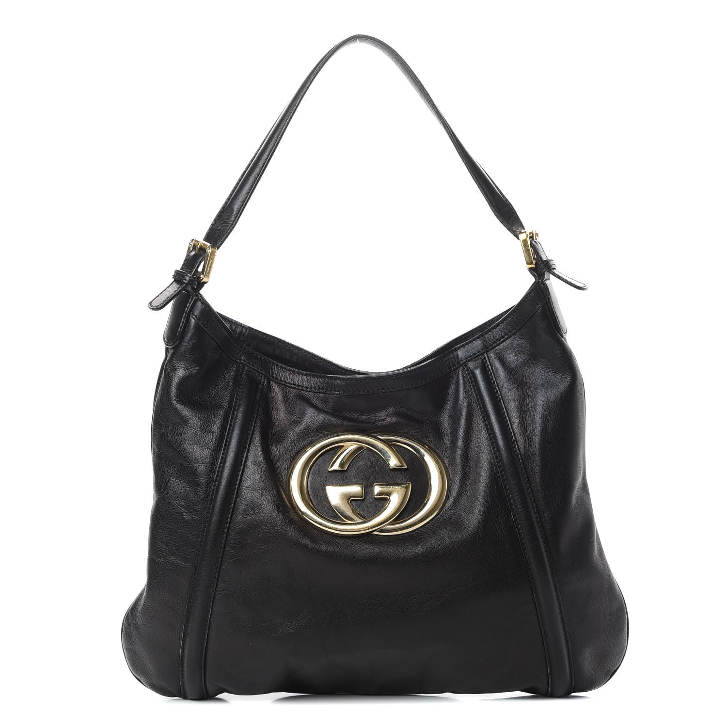 Gucci Calfskin Medium Britt Hobo Black 1 of 14