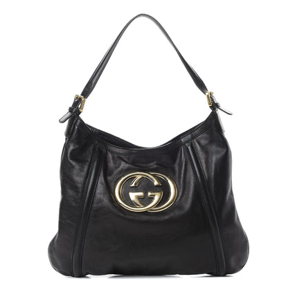 Gucci Calfskin Medium Britt Hobo Black 1 of 14