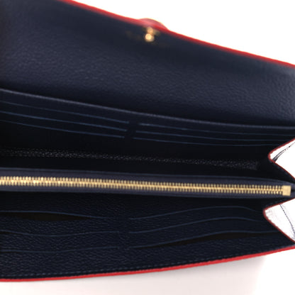 Louis Vuitton Empreinte Sarah Wallet NM Marine Rouge 5 of 13