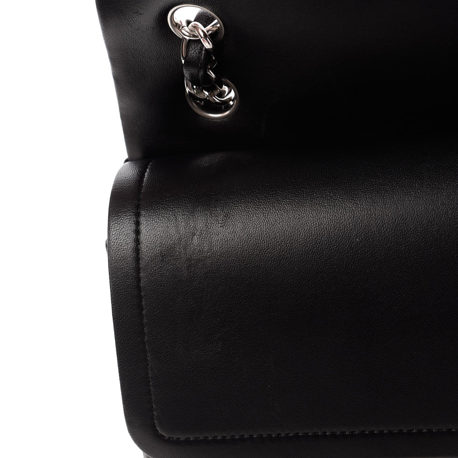 Chanel Lambskin Quilted Jumbo Double Flap Black 12 of 12