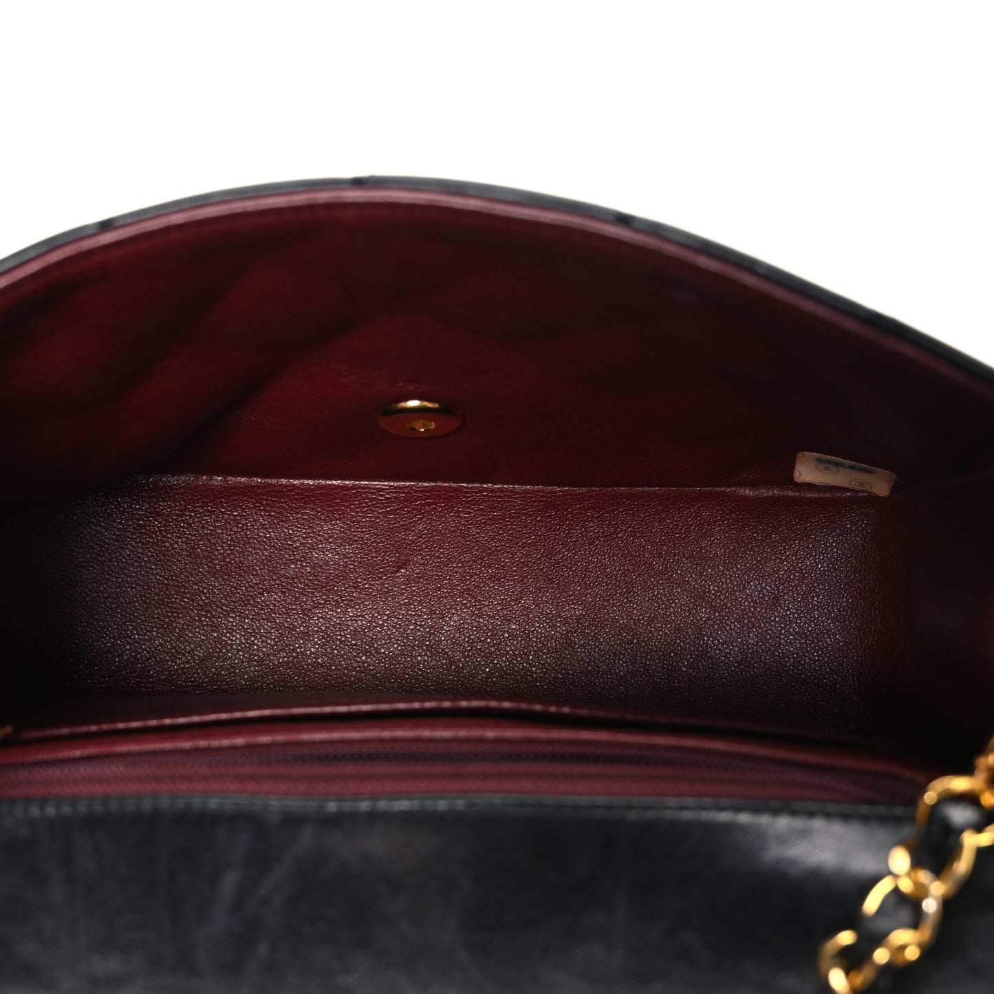 Lambskin Quilted Small Single Flap Black