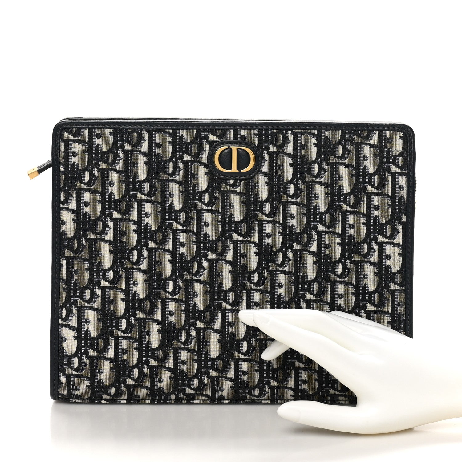 Christian Dior Oblique 30 Montaigne Pouch Blue 2 of 8