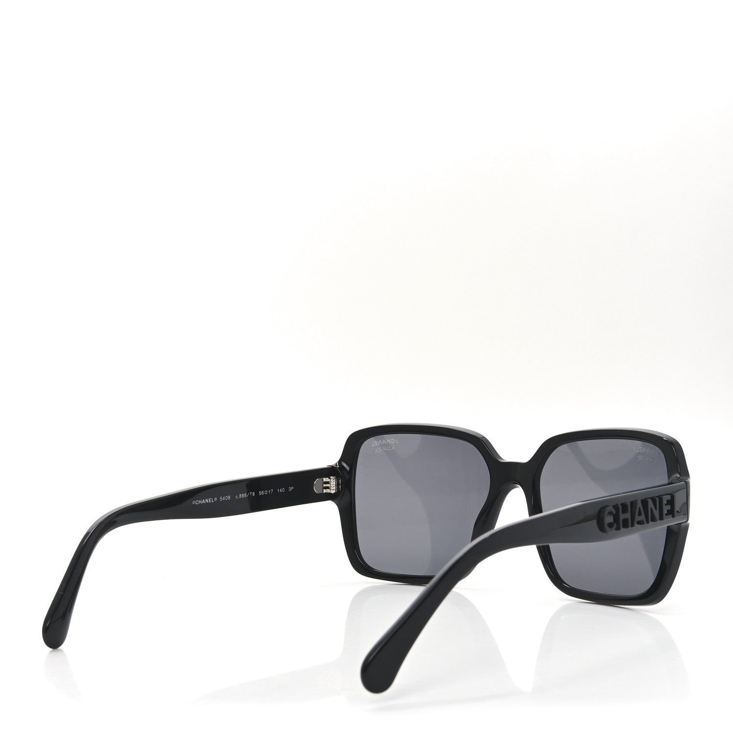 Chanel Acetate Square Sunglasses 5408 Black 4 of 7