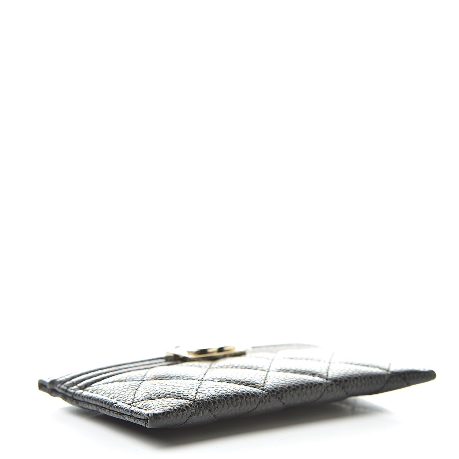Chanel Caviar Quilted Boy Card Holder Black 4 of 9