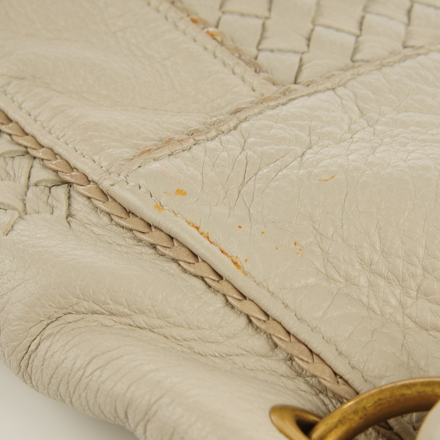 Bottega Veneta Cervo Intrecciato Shoulder Bag Pergamena 8 of 8