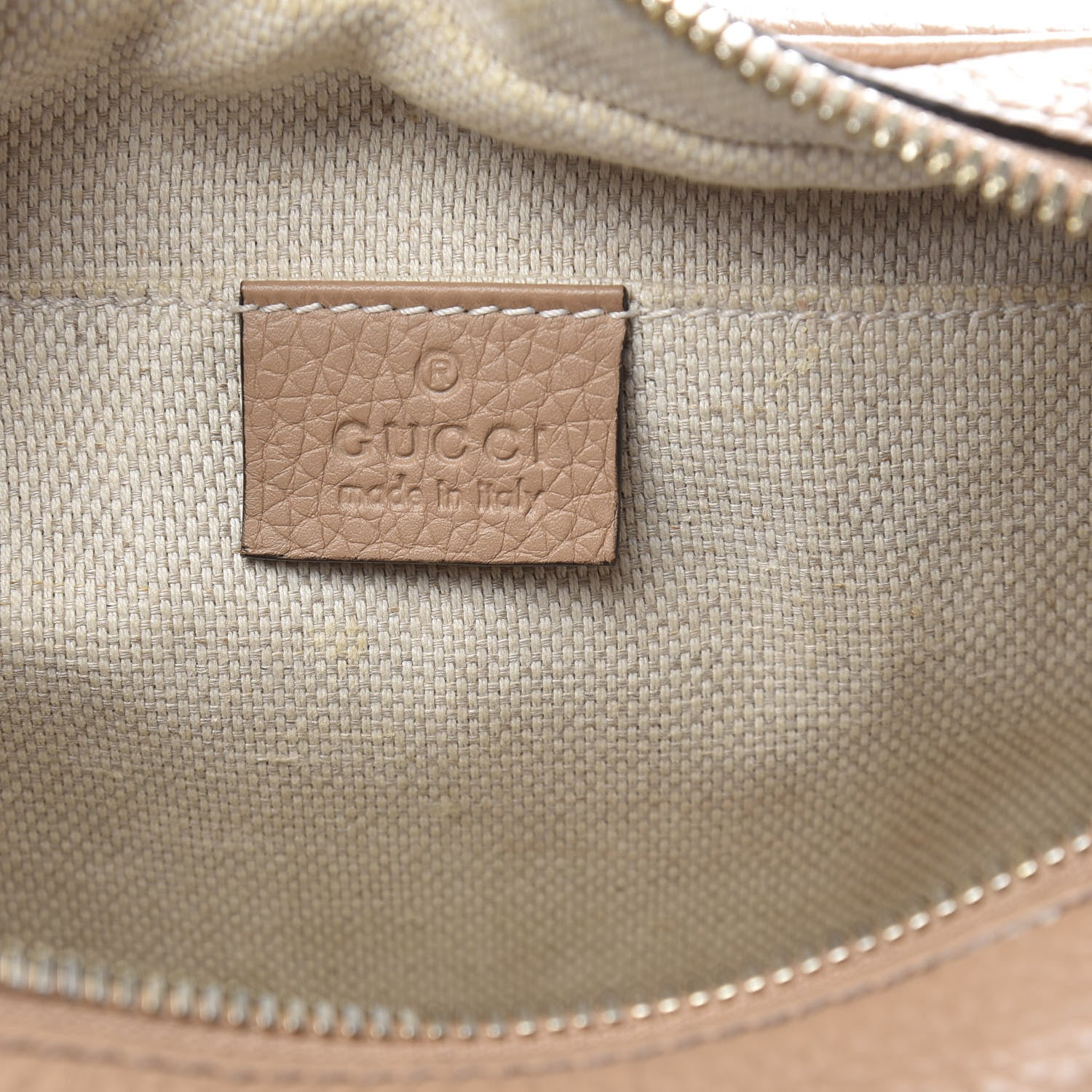 Gucci Pebbled Calfskin Small Soho Disco Bag Rose Beige 6 of 12