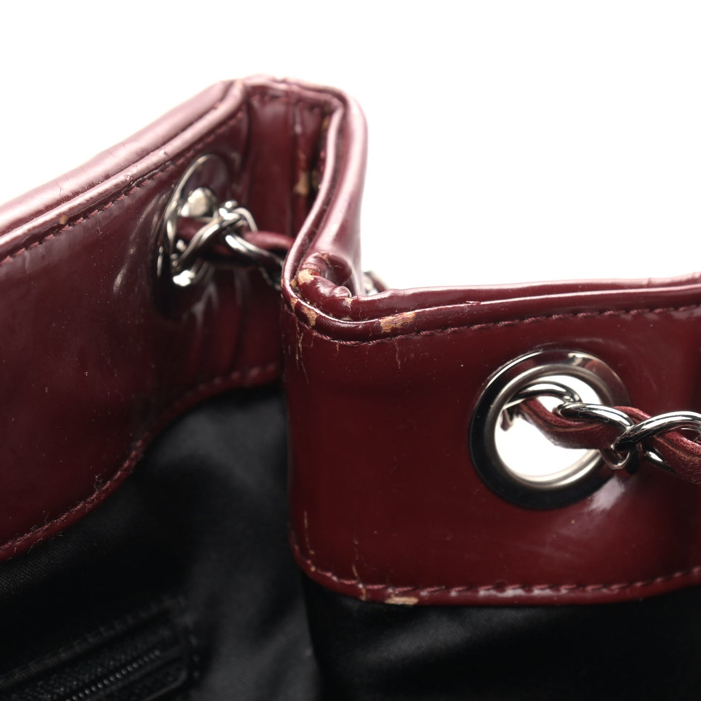 Vinyl Coco Ming Tote Dark Red