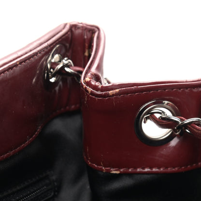Chanel Vinyl Coco Ming Tote Dark Red 9 of 19