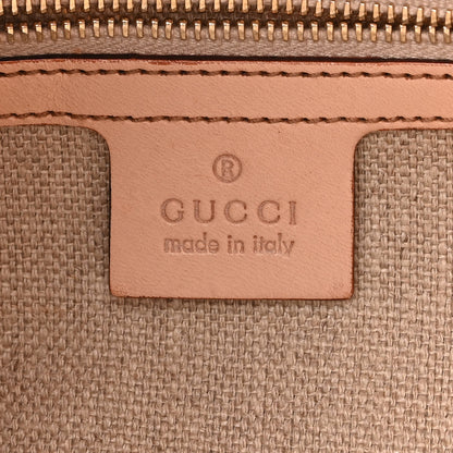 Gucci Canvas Floral Flora Bamboo Ring Hobo White 6 of 13
