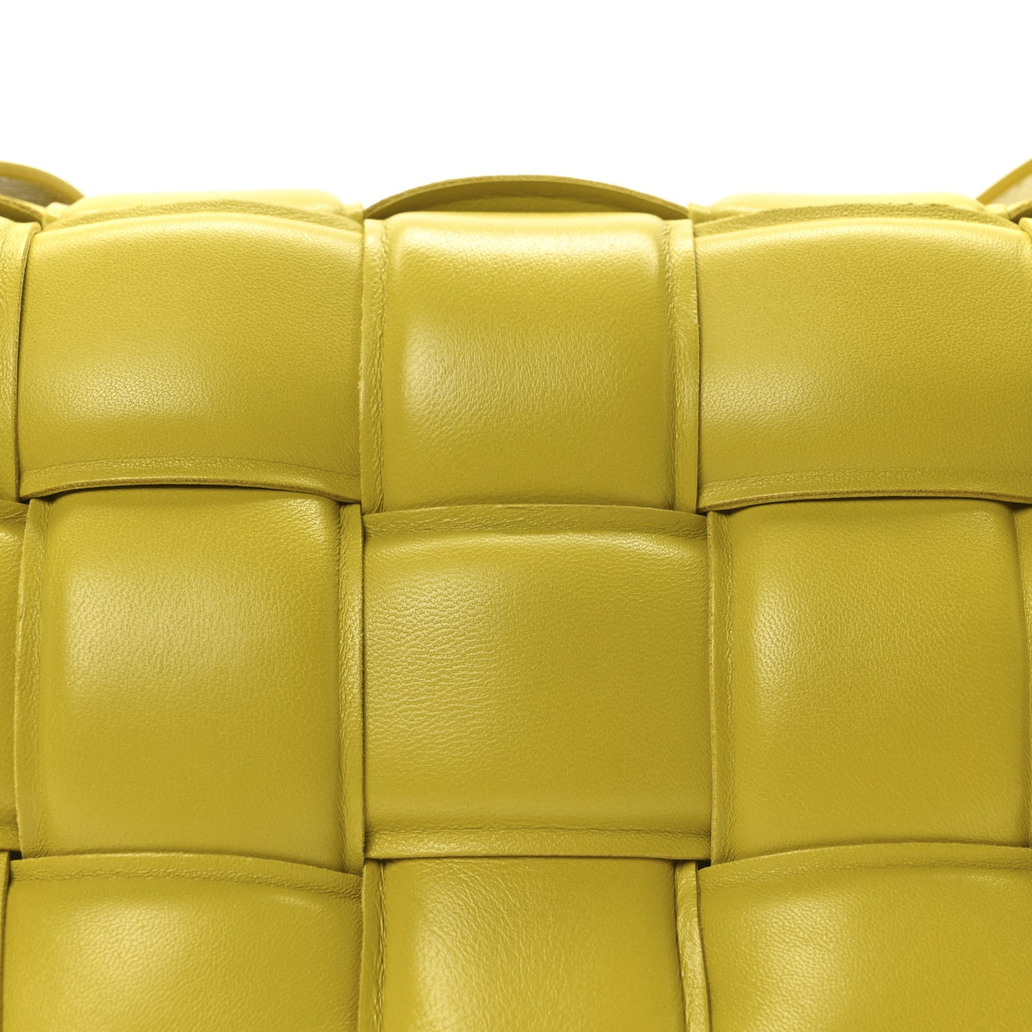 Nappa Maxi Intreccio Padded Cassette Crossbody Bag Buttercup