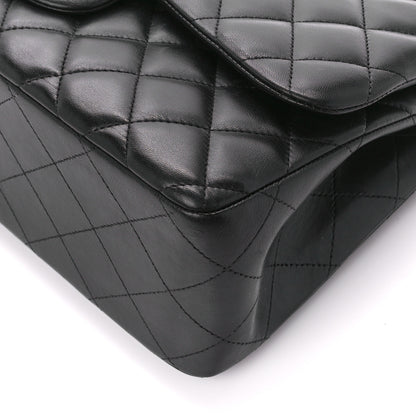 Chanel Lambskin Quilted Jumbo Double Flap Black 11 of 11