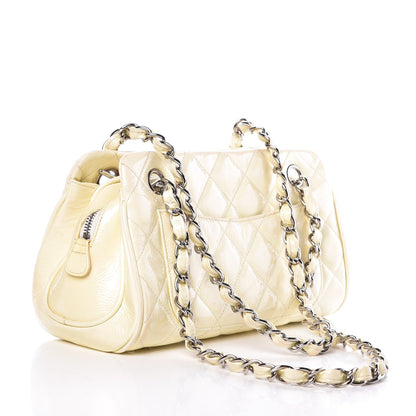 Chanel Patent Quilted Tote White 3 of 10