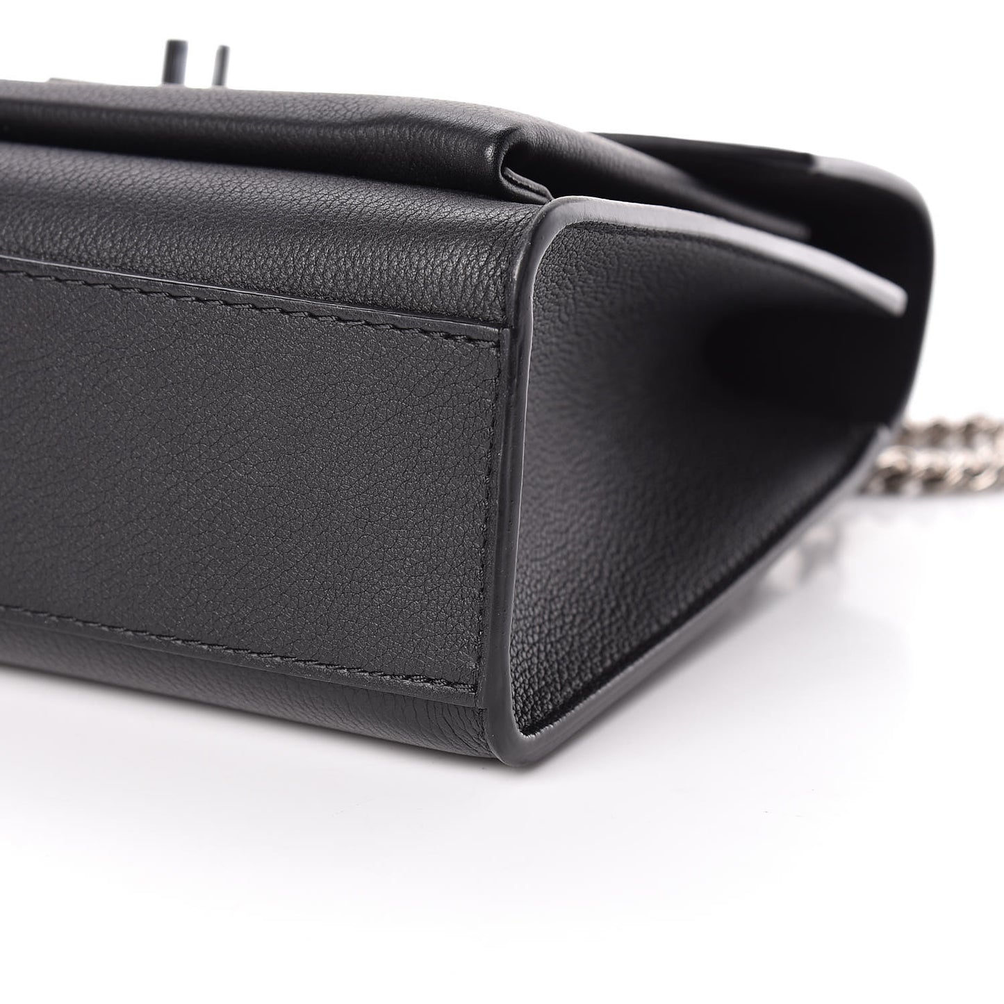 Soft Calfskin My Lockme Chain Bag BB Black