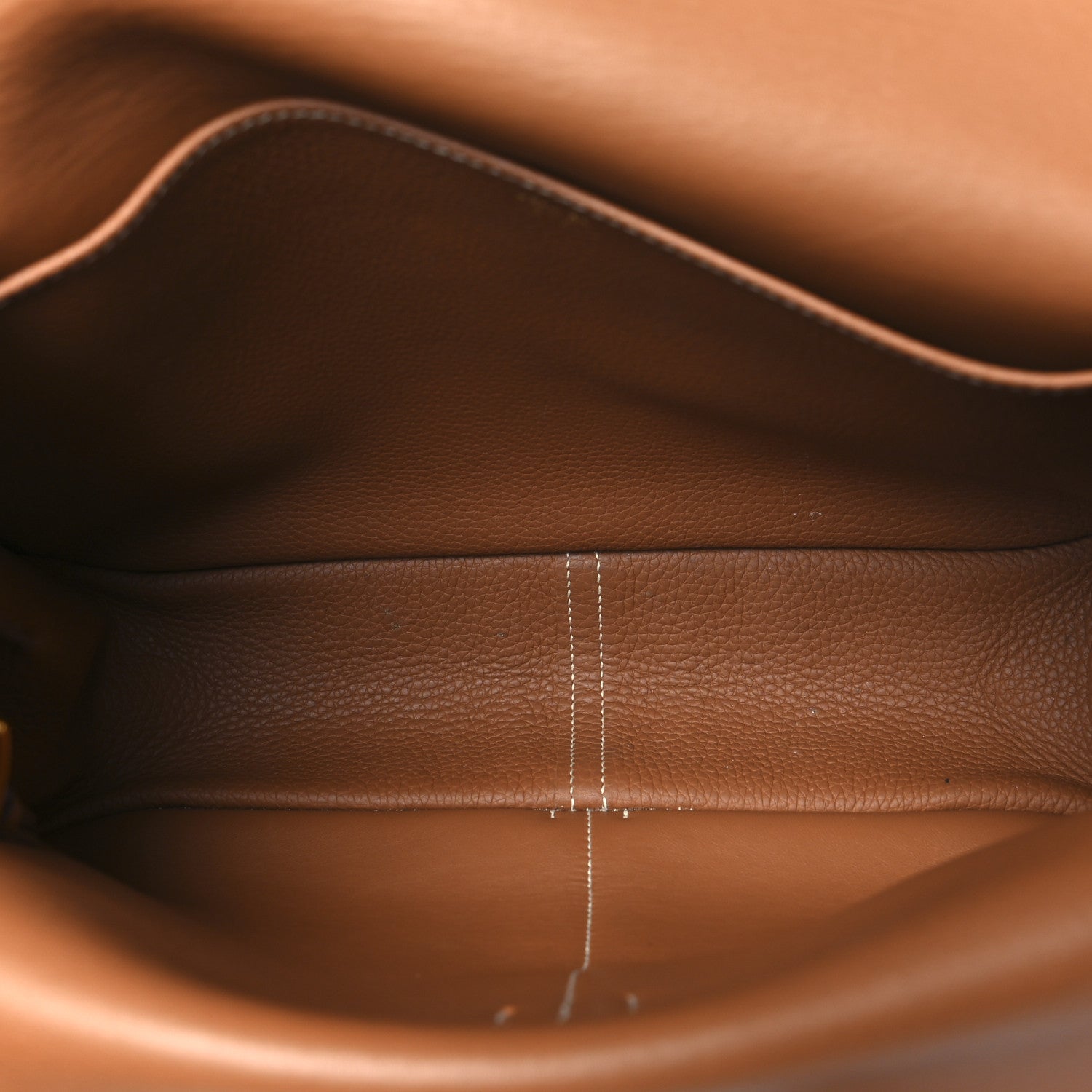 Hermes Taurillon Clemence Halzan 31 Gold 5 of 9