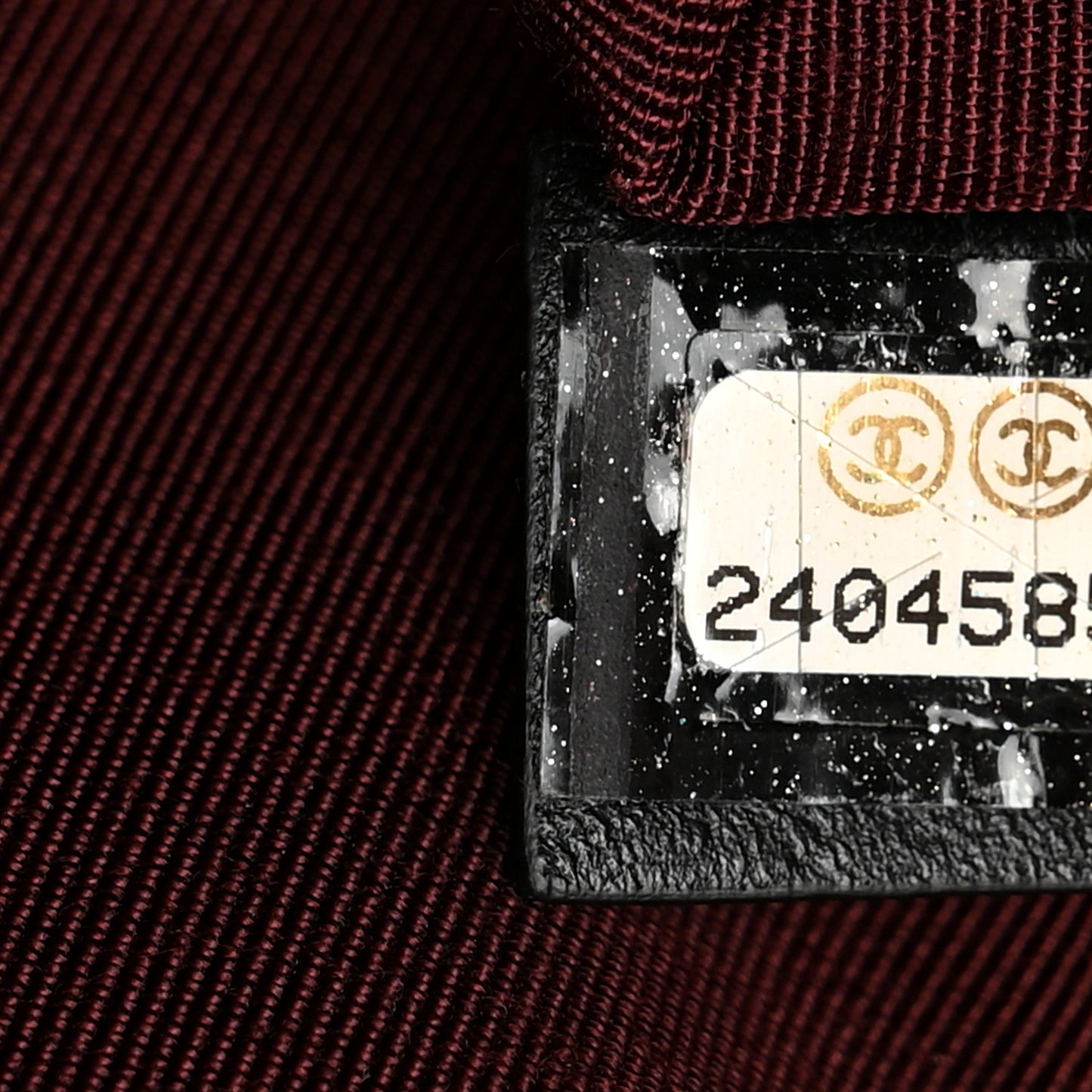 Lambskin Quilted Medium Flap Cosmetic Case Black