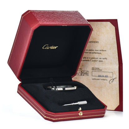 Cartier 18K White Gold Small LOVE Bracelet 16 5 of 5