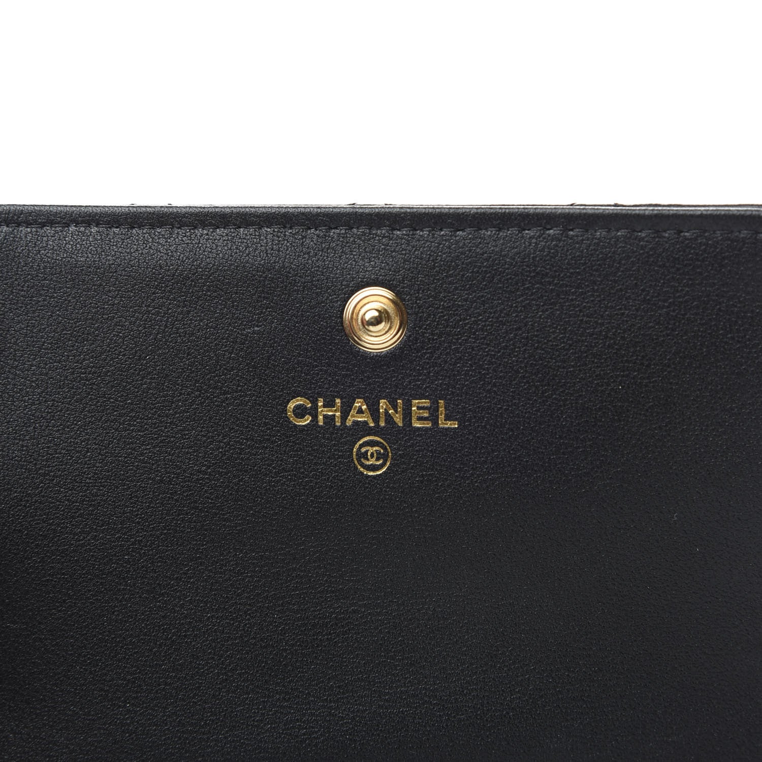 Chanel Calfskin Quilted About Pearls Card Holder Flap With Chain Black 8 of 10