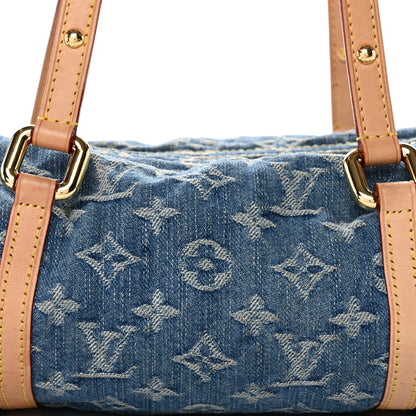Louis Vuitton Monogram Denim Papillon Denim Blue 8 of 10