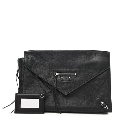 Balenciaga Veau Papier Sight Clutch Black 1 of 7
