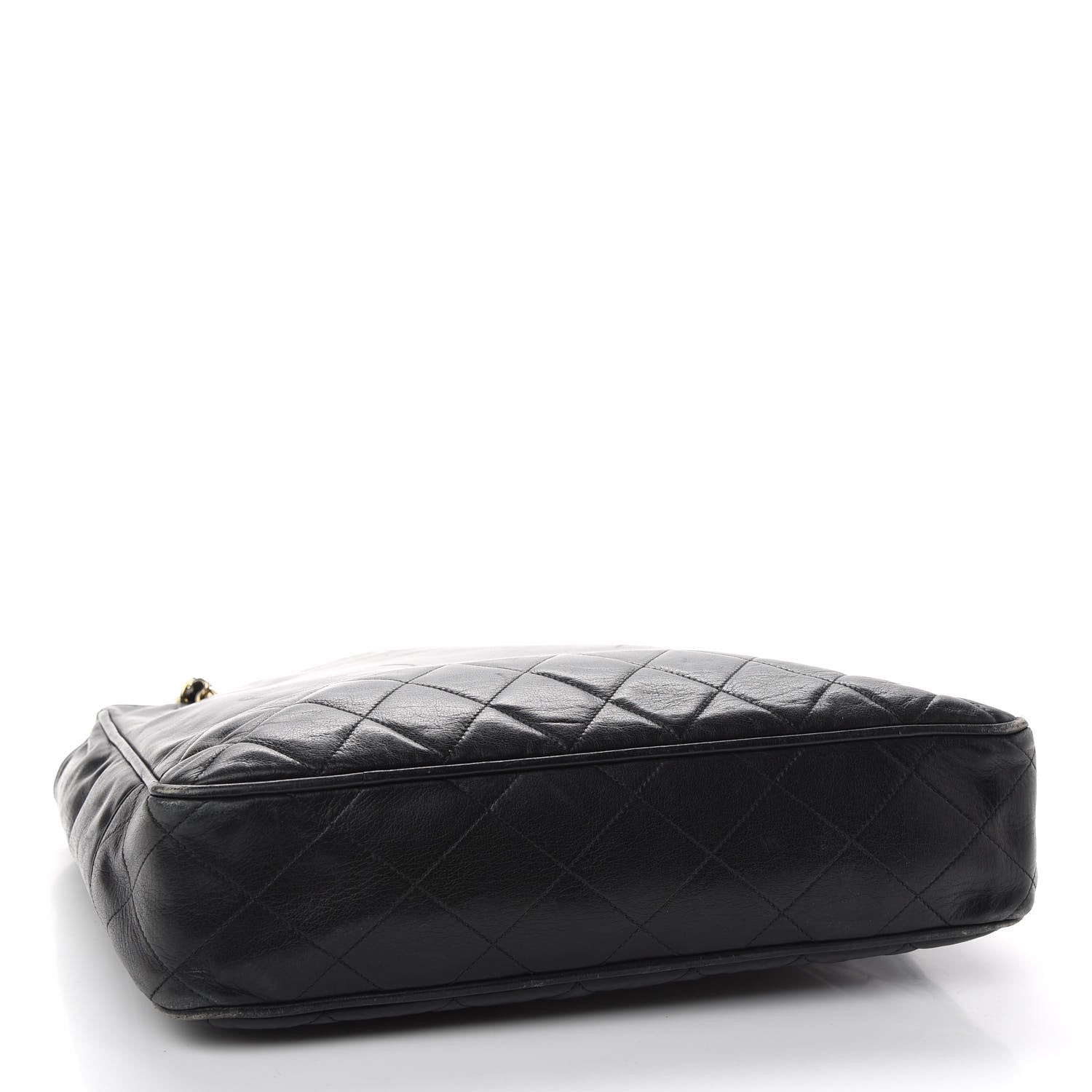 Chanel Lambskin Quilted Shopping Tote Black 4 of 14