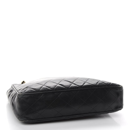 Chanel Lambskin Quilted Shopping Tote Black 4 of 14