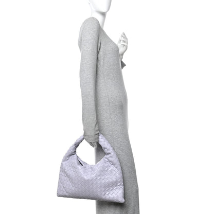 Bottega Veneta Calfskin Intrecciato Small Hop Oyster Lilac 2 of 10