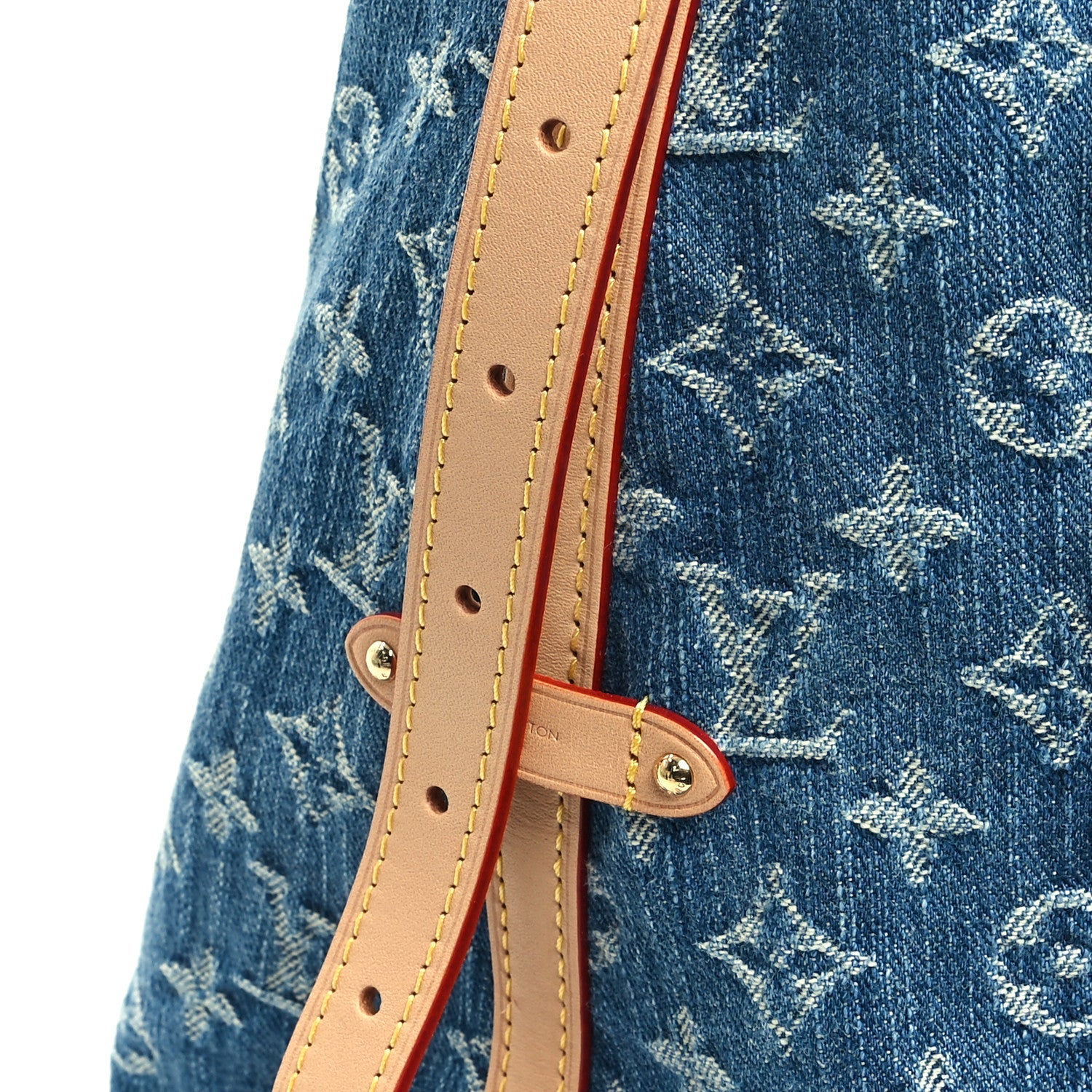 Louis Vuitton Monogram Denim CarryAll MM Blue 11 of 11