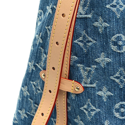 Louis Vuitton Monogram Denim CarryAll MM Blue 11 of 11
