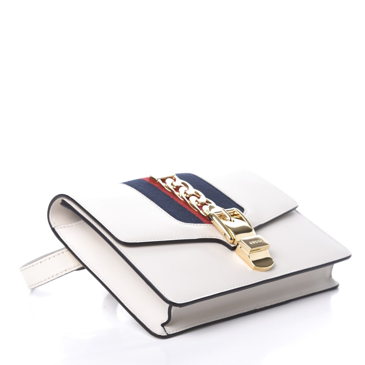 Gucci Calfskin Sylvie Belt Bag Off White 4 of 8