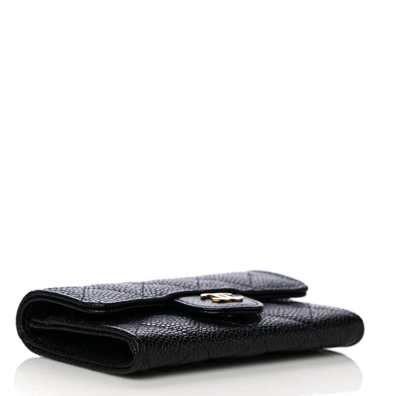 Chanel Caviar Quilted Flap Card Holder Black 4 of 12
