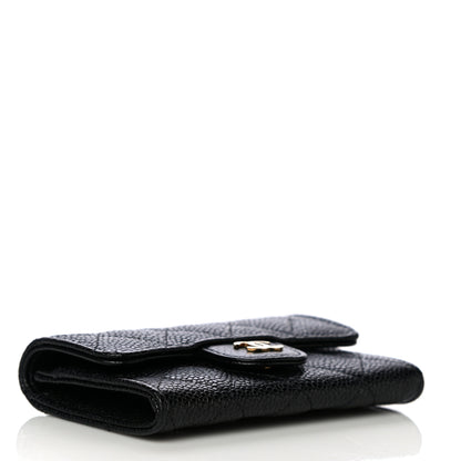Chanel Caviar Quilted Flap Card Holder Black 4 of 12