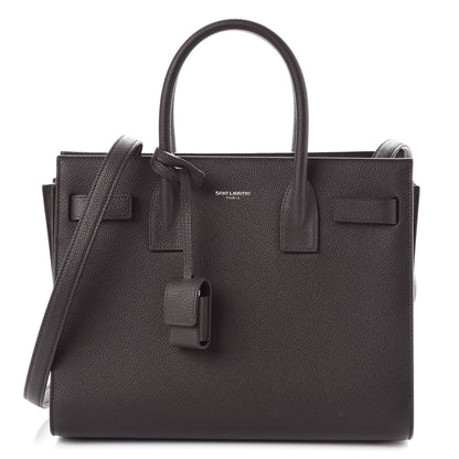 Saint Laurent Grained Calfskin Baby Sac De Jour Earth 1 of 8