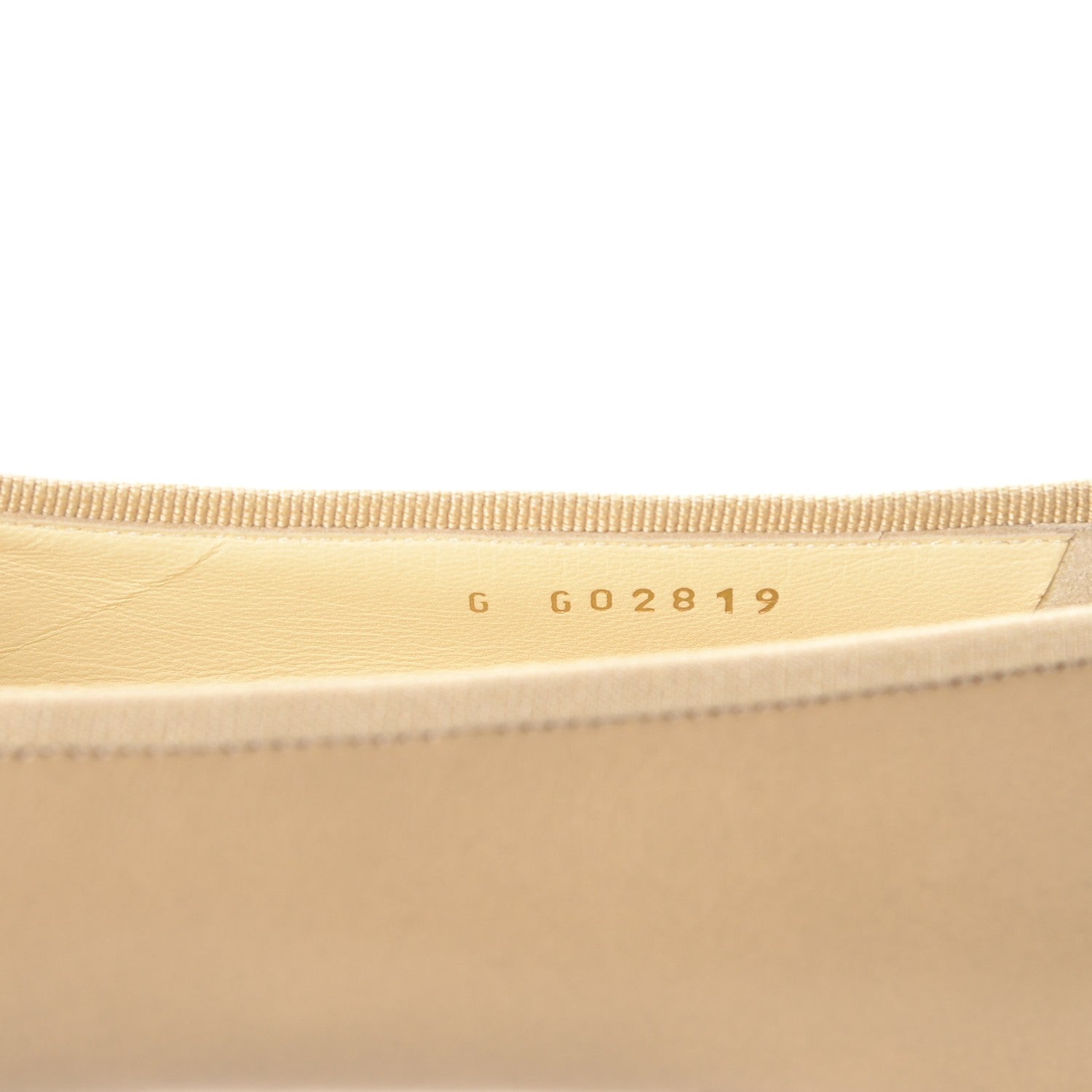 Chanel Lambskin Cap Toe CC Ballerina Flats 37.5 Light Beige 8 of 9