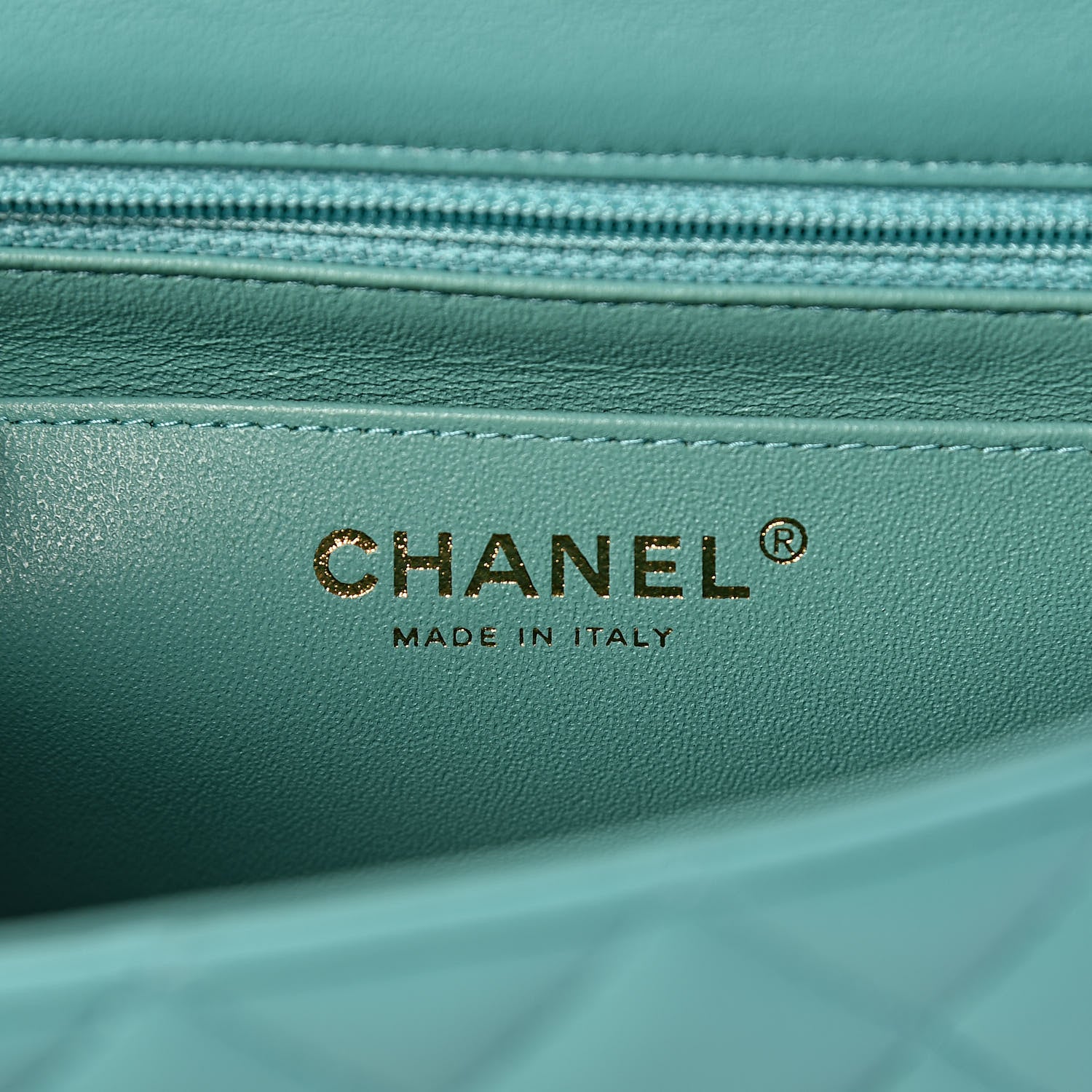 Chanel Lambskin Quilted Mini Rectangular Flap Green 6 of 11