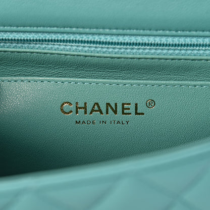 Chanel Lambskin Quilted Mini Rectangular Flap Green 6 of 11
